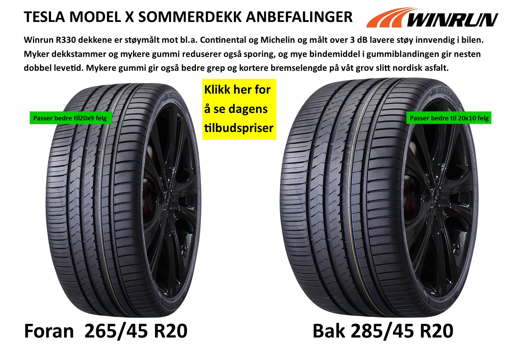 tesla-x-sommerdekk-anbefalinger